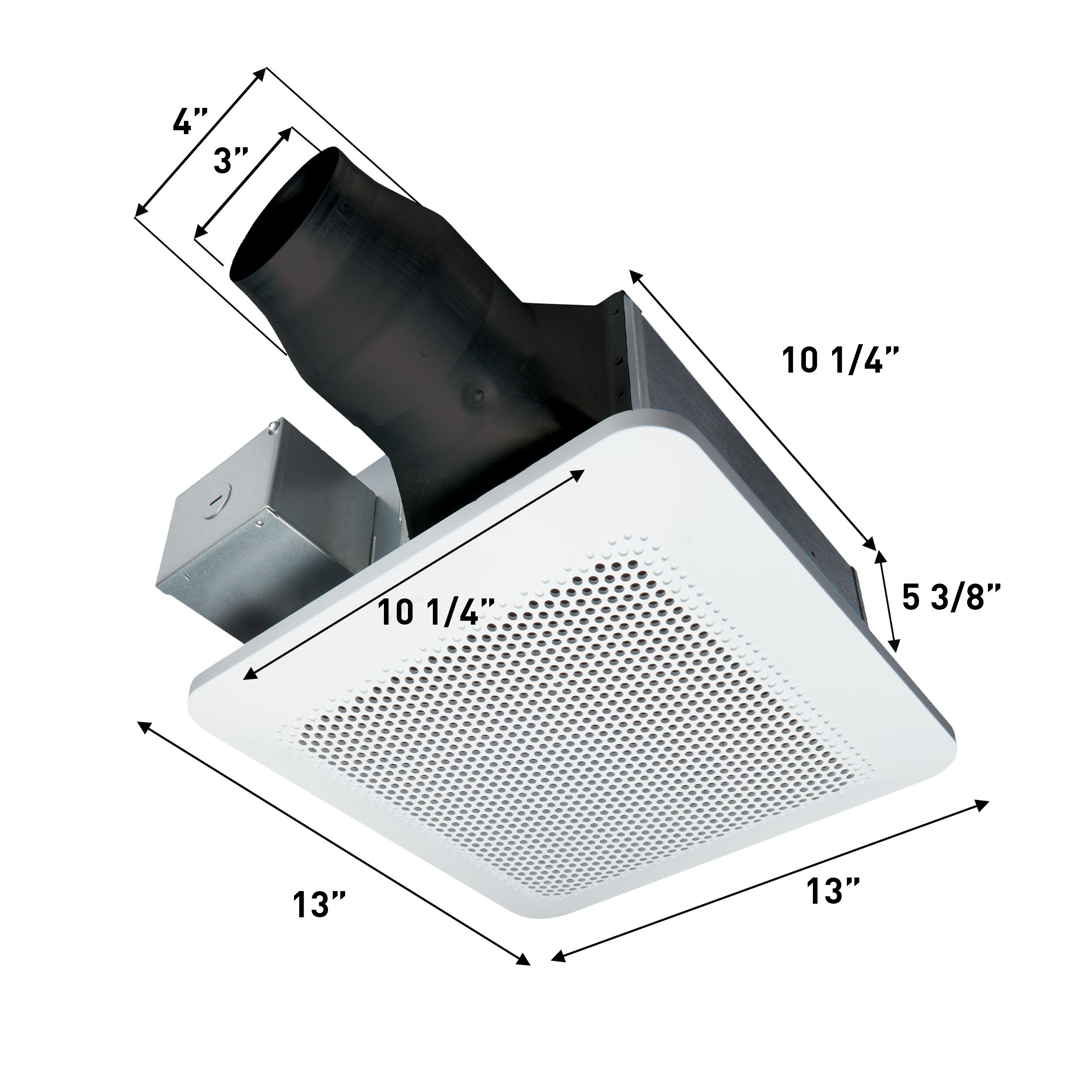Whisper Remodel® DC Fan with Pick-A-Flow®, 80/110 CFM